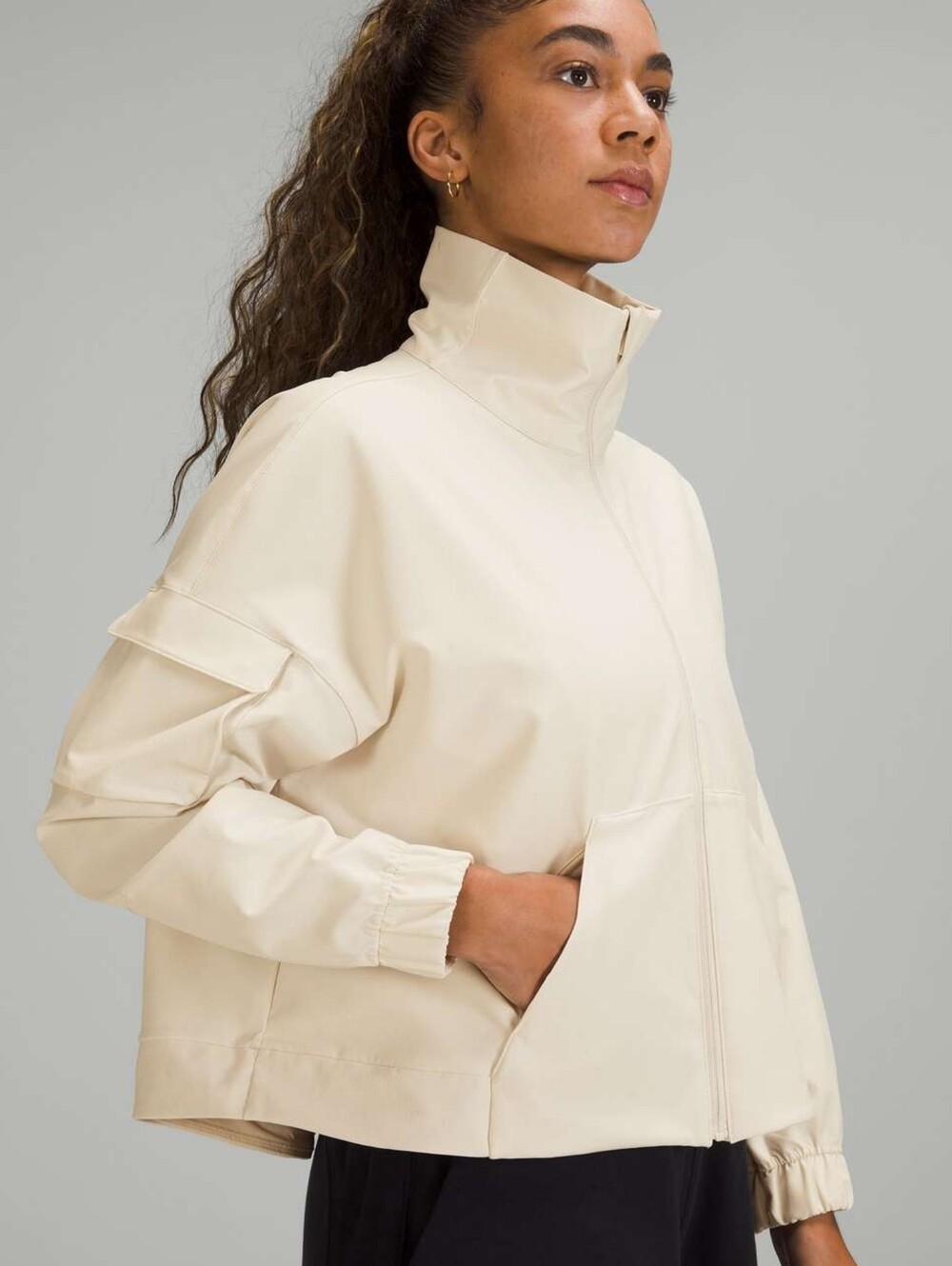 Lulumelon Cinched Hem Jacket White Opal XL/XXL